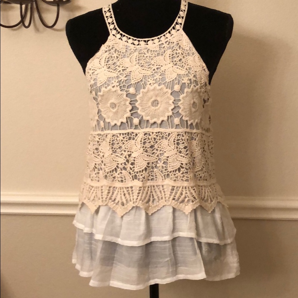 NWOT Boho Crochet top Size S